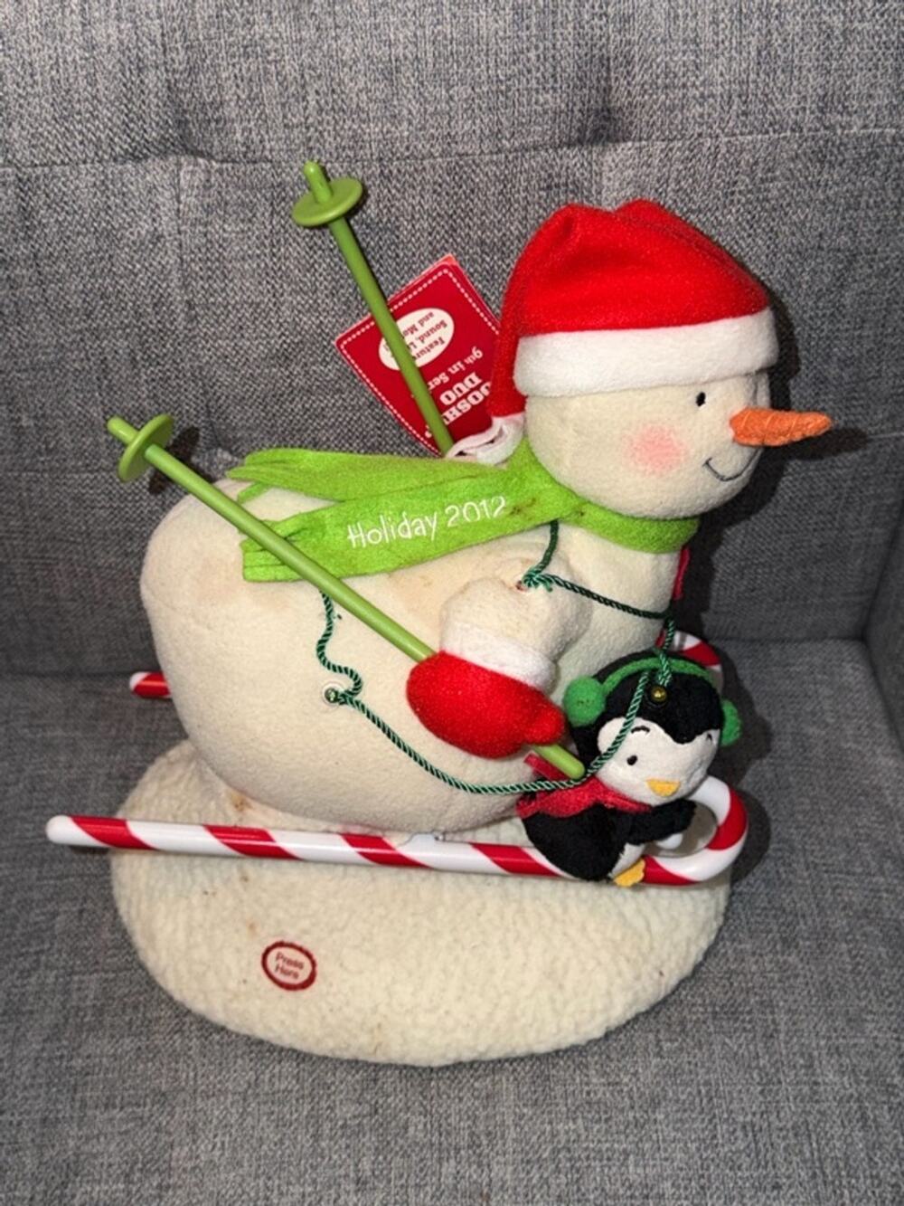 Hallmark Jingle Pals Swooshin Duo Snowman with Penguin
